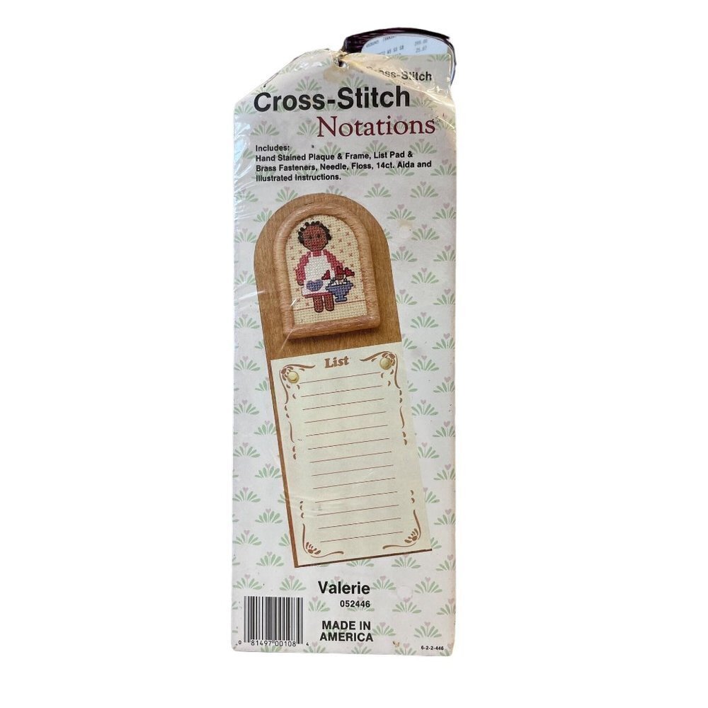 Cross‎ Stitch Notations Valerie Basket Kit 052446 Grocery List Pad